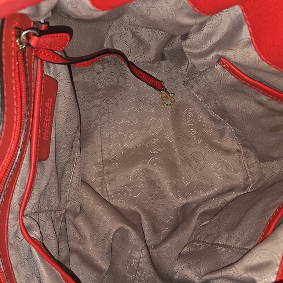 Micahel Kors Hamilton Leather Bag Orange - Picture 8 of 10